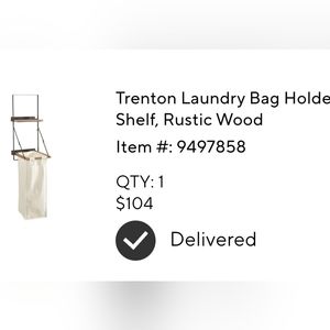 Pottery Barn Trenton Laundry Holder New!